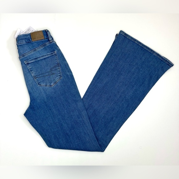 American Eagle Women’s Curvy Super Hi-Rise Flare Jeans Size- 25 ( New with Tags - Picture 9 of 11